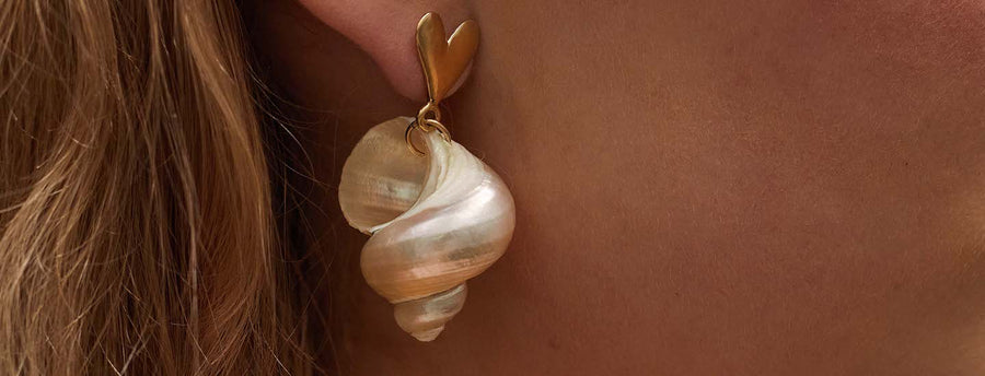 Sustainable earrings - slow fashion statement jewelry - shop online